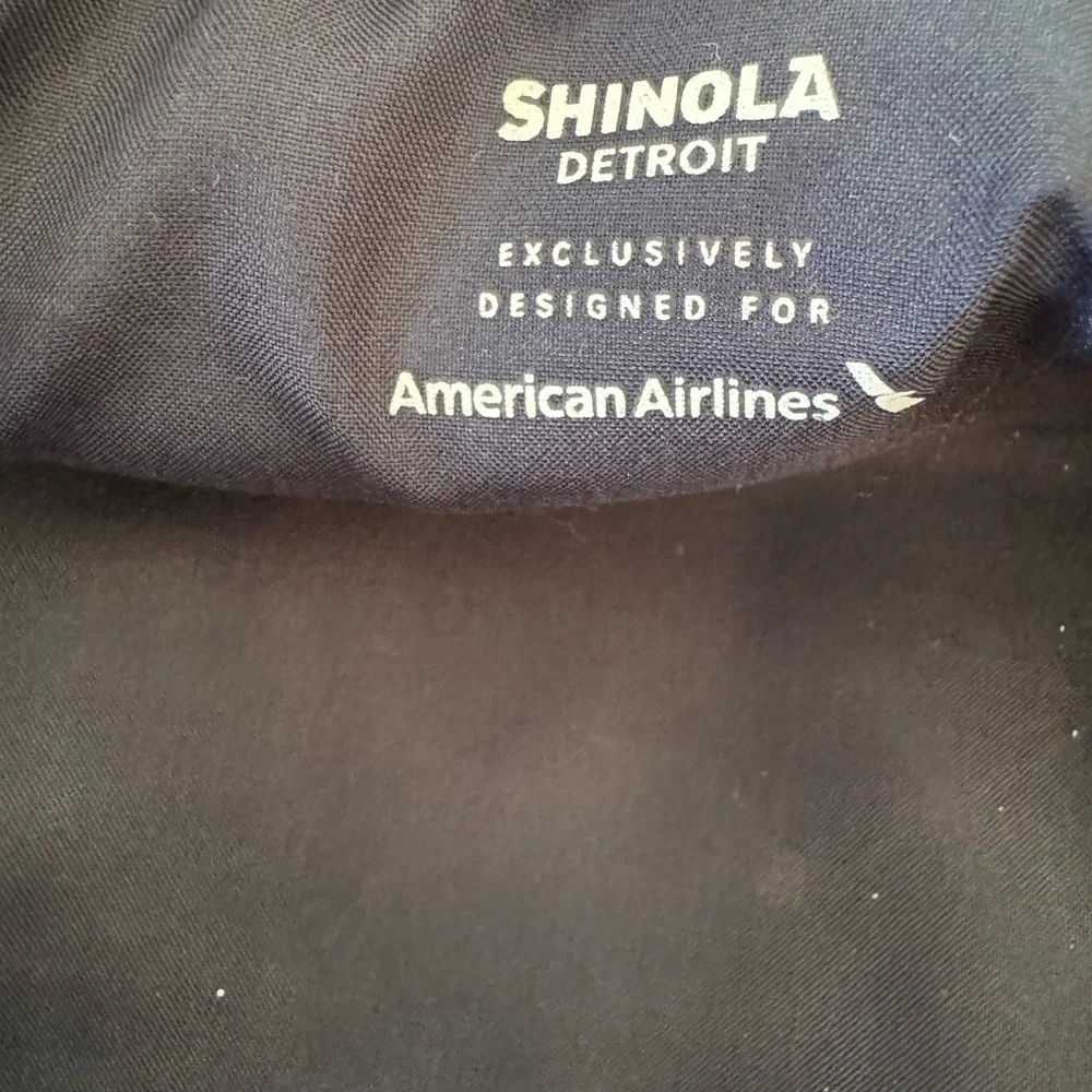 Shinola Detroit navy vegan leather zipper dopp amenity travel kit